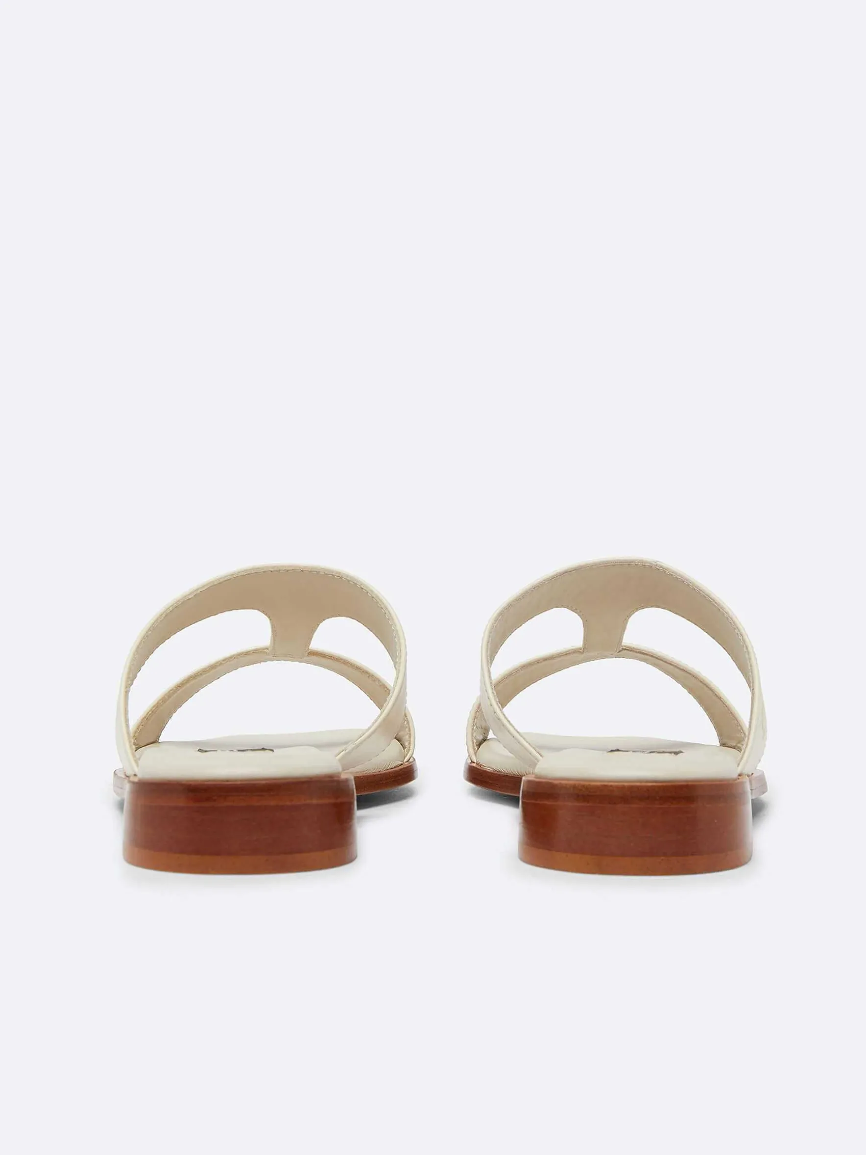 Carel Sandalen En Muilezels>Beige Leren Platte Muiltjes