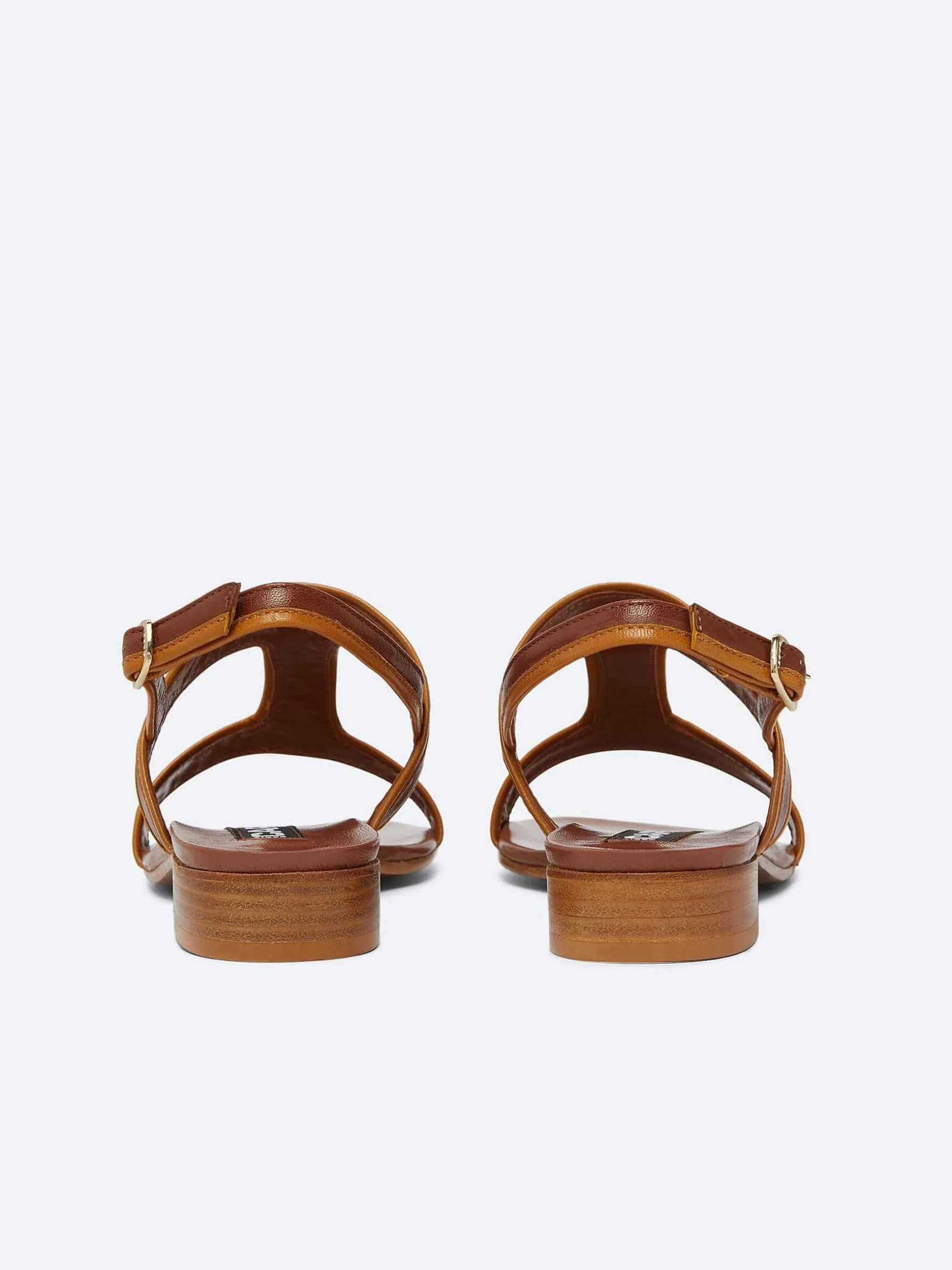 Carel Sandalen En Muilezels>Bi-Bruine Leren Sandalen