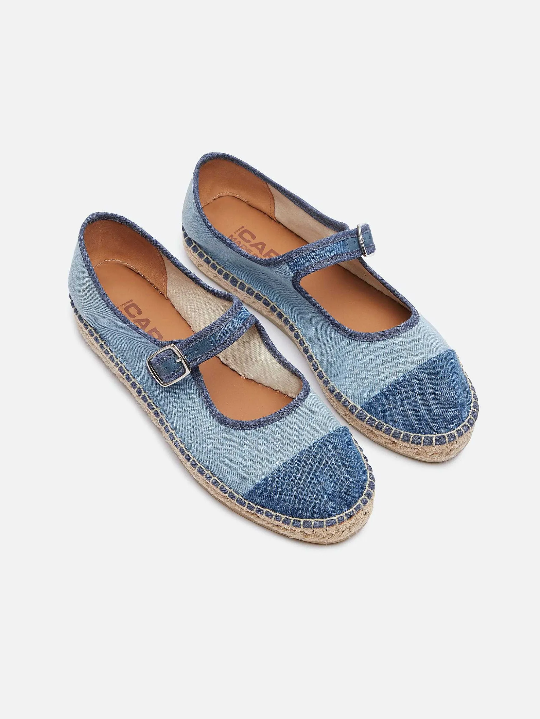 Carel Maria Janes>Bi-Denim Canvas Mary Janes-Espadrilles