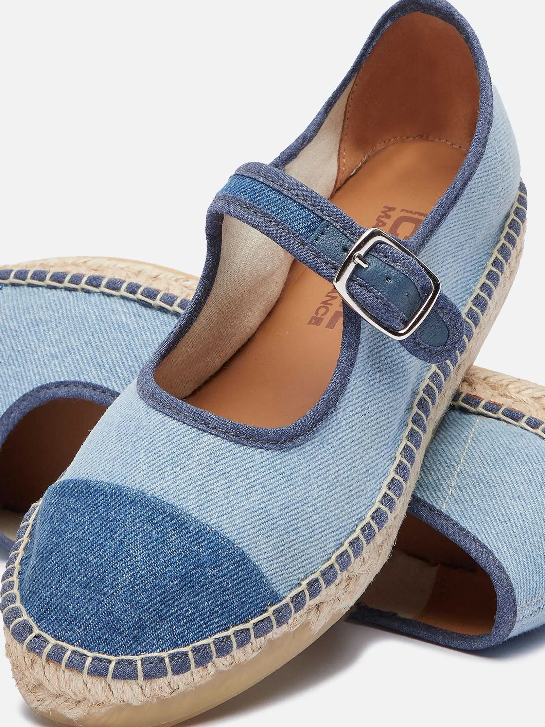 Carel Maria Janes>Bi-Denim Canvas Mary Janes-Espadrilles