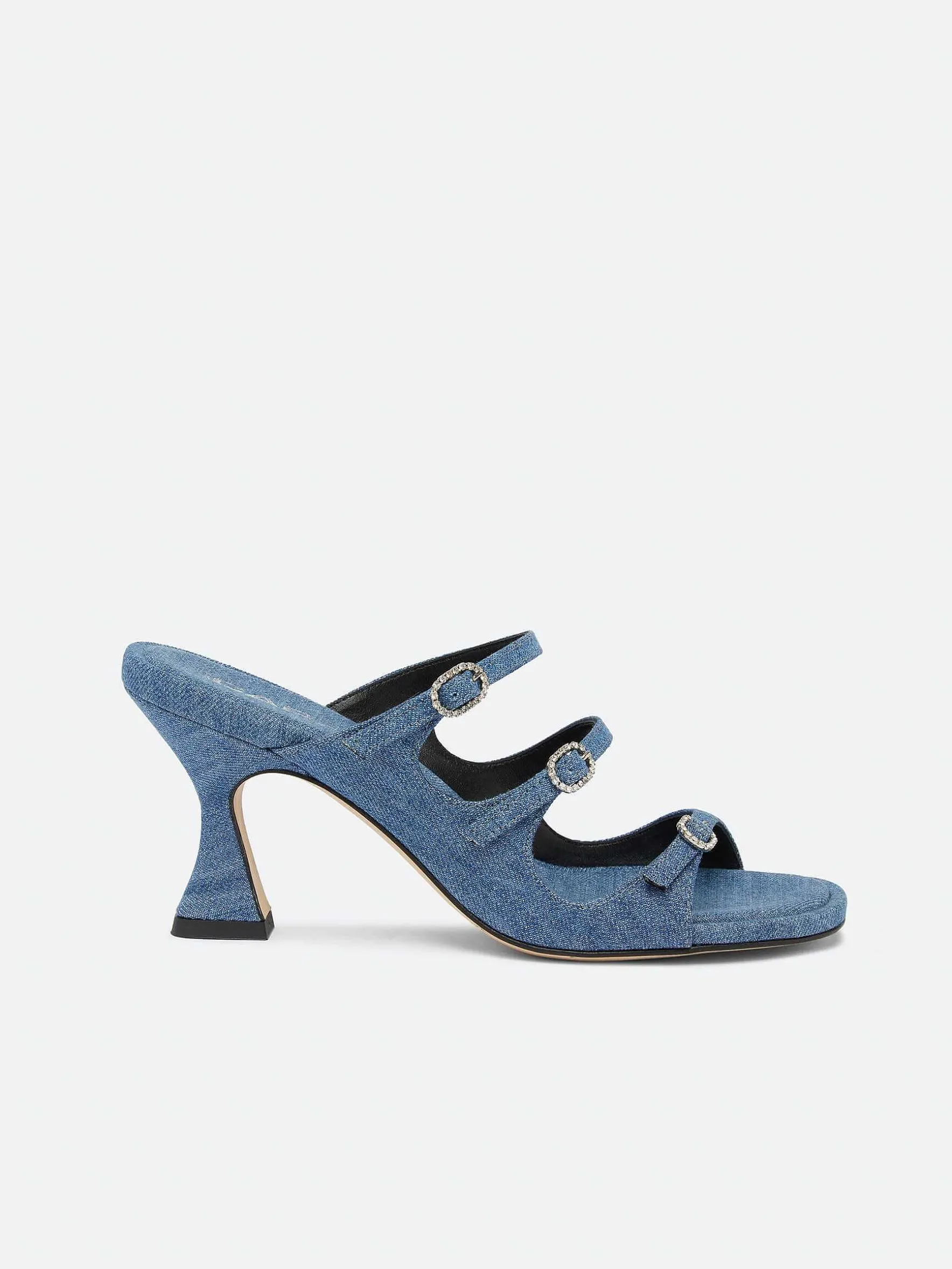 Carel Sandalen En Muilezels>Blauwe Denim Muiltjes
