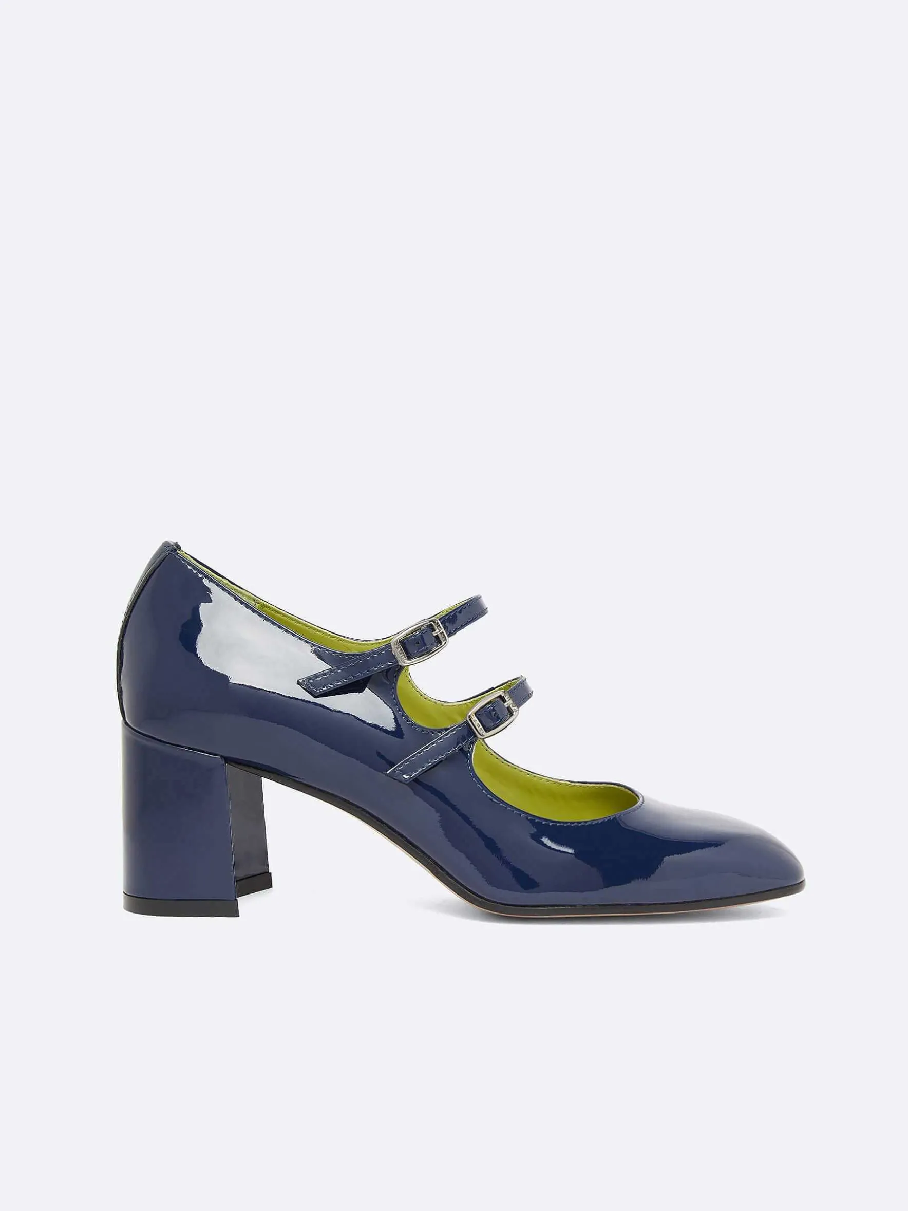Carel Maria Janes>Blauwe Lakleren Mary Janes Pumps