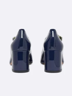 Carel Maria Janes>Blauwe Lakleren Mary Janes Pumps