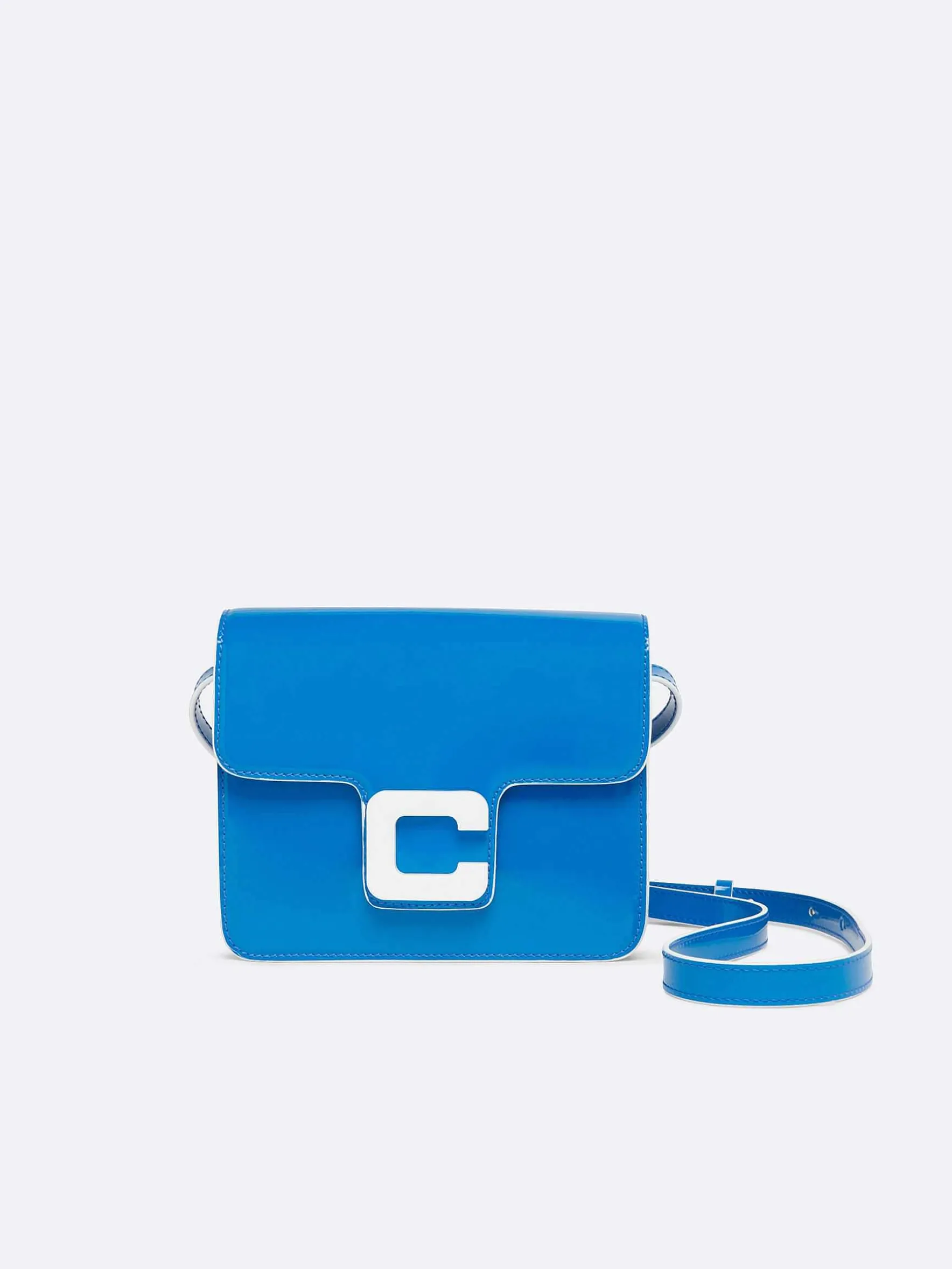 Carel Tassen>Blauwe Lakleren Tas