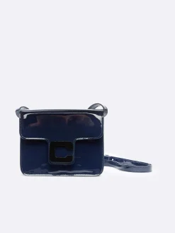 Carel Tassen>Blauwe Lakleren Tas
