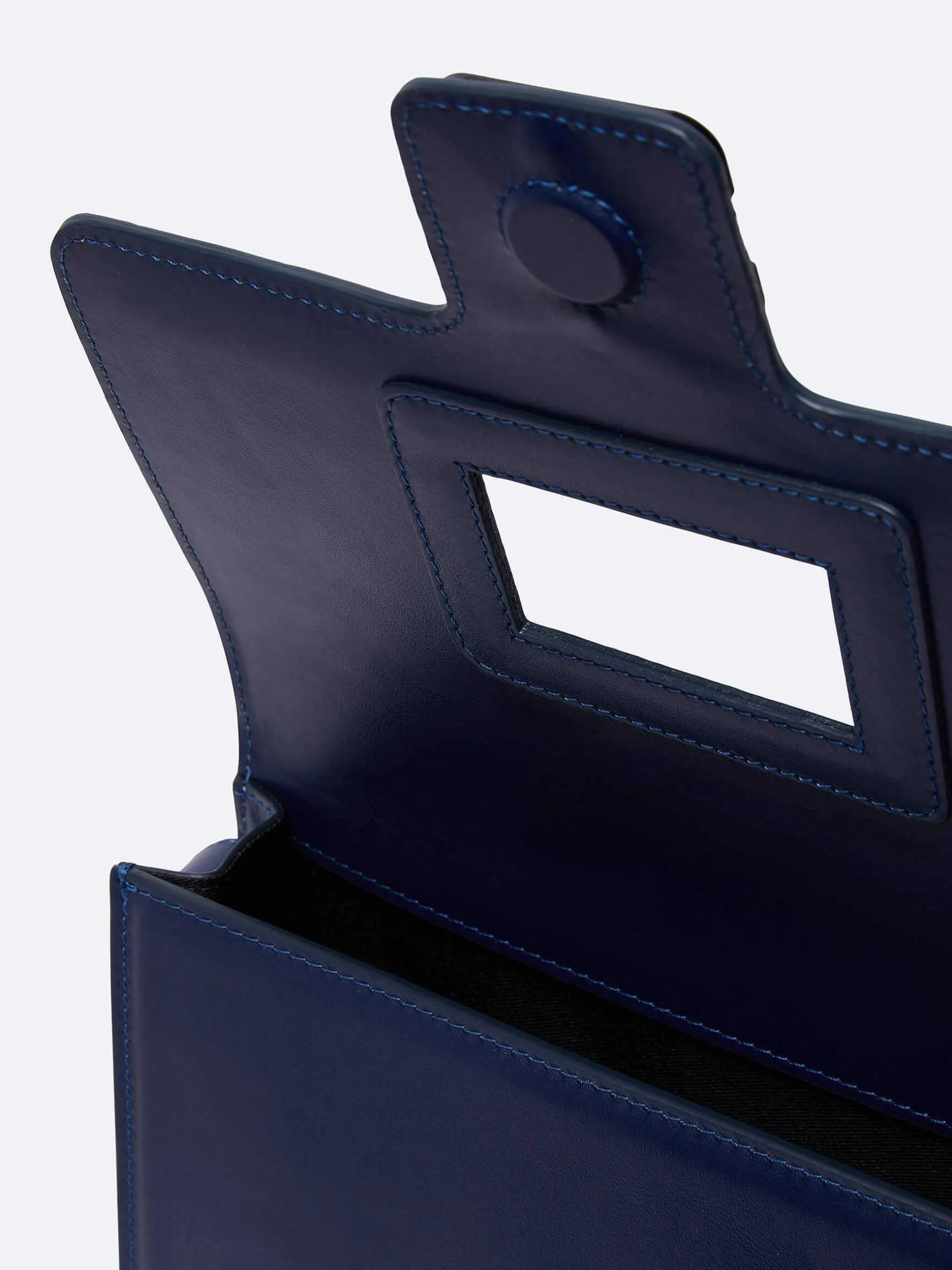Carel Tassen>Blauwe Leren Tas