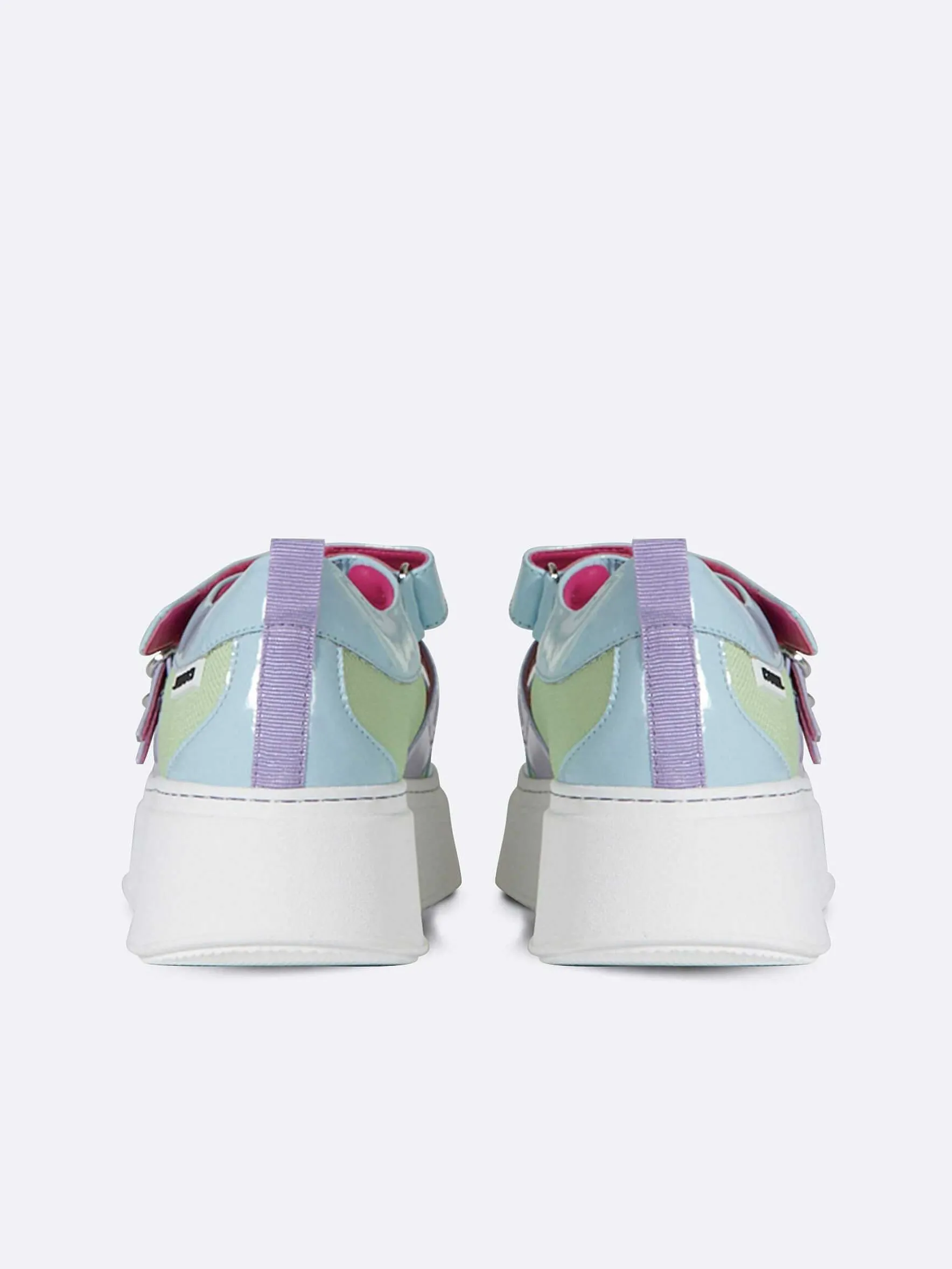 Carel Sneakers>Blauwe, Paarse En Lila Eco Patent-Sneakers