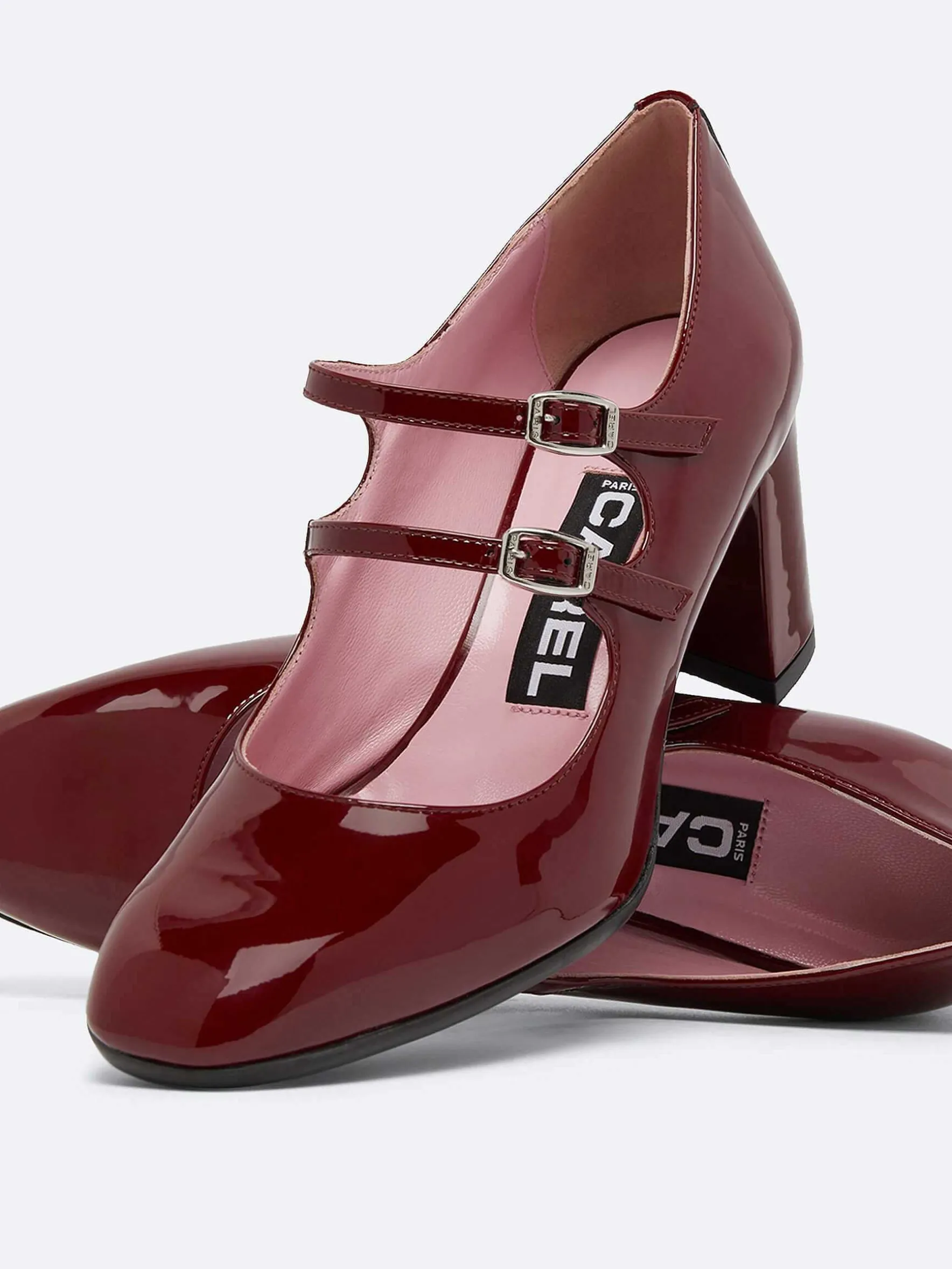 Carel Maria Janes>Bordeaux Lakleer Mary Janes Pumps