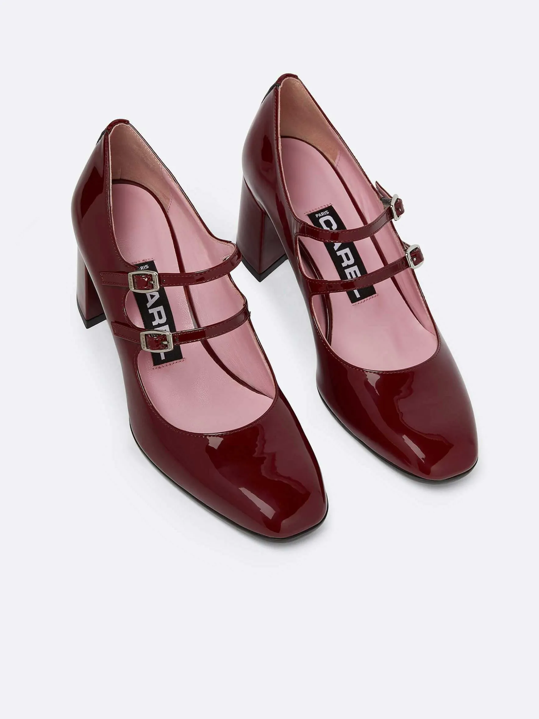 Carel Maria Janes>Bordeaux Lakleer Mary Janes Pumps