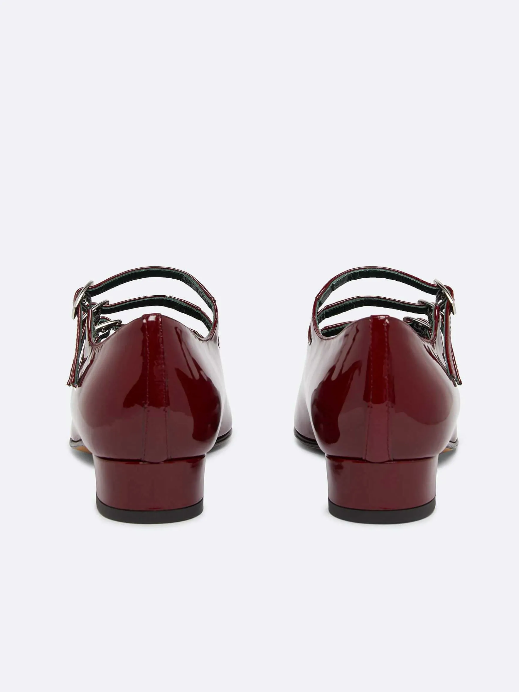 Carel Ballerina'S>Bordeaux Lakleer Mary Janes Ballet Flats