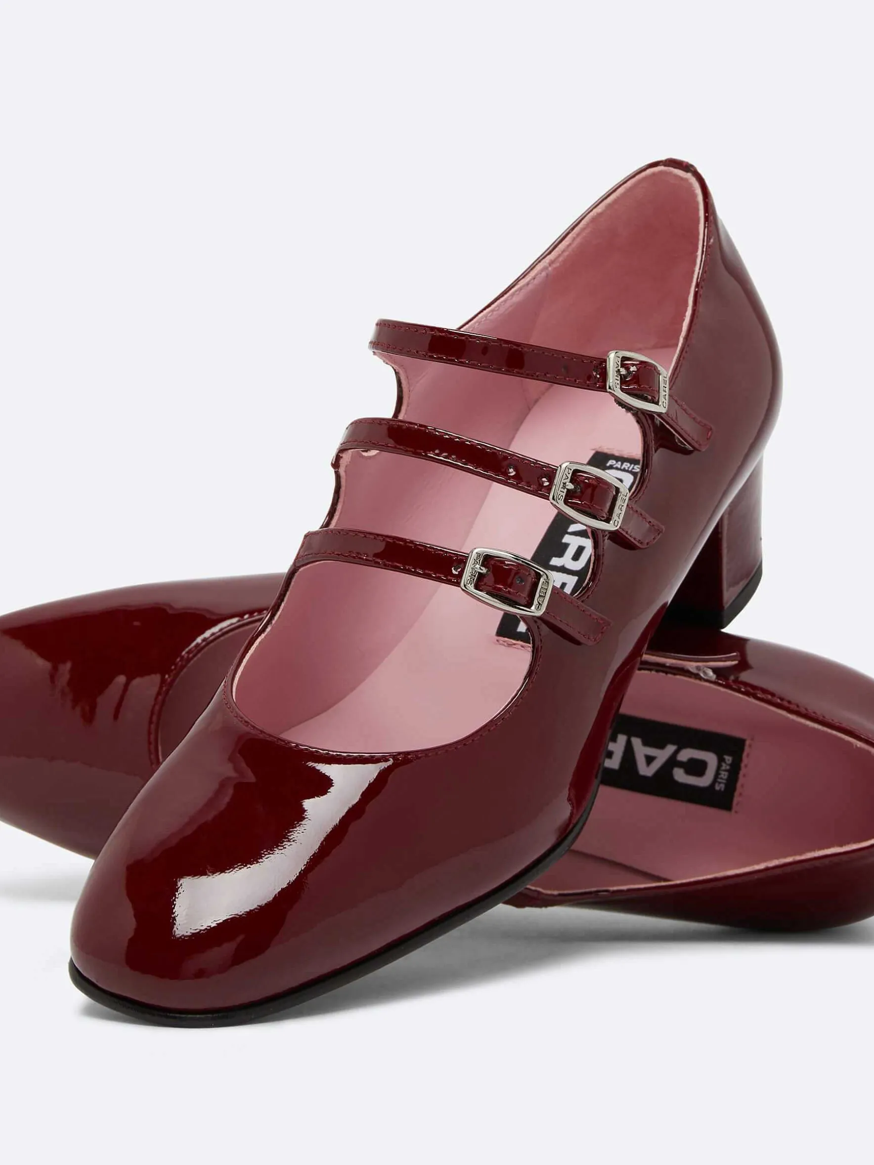 Carel Maria Janes>Bordeaux Lakleer Mary Janes Pumps