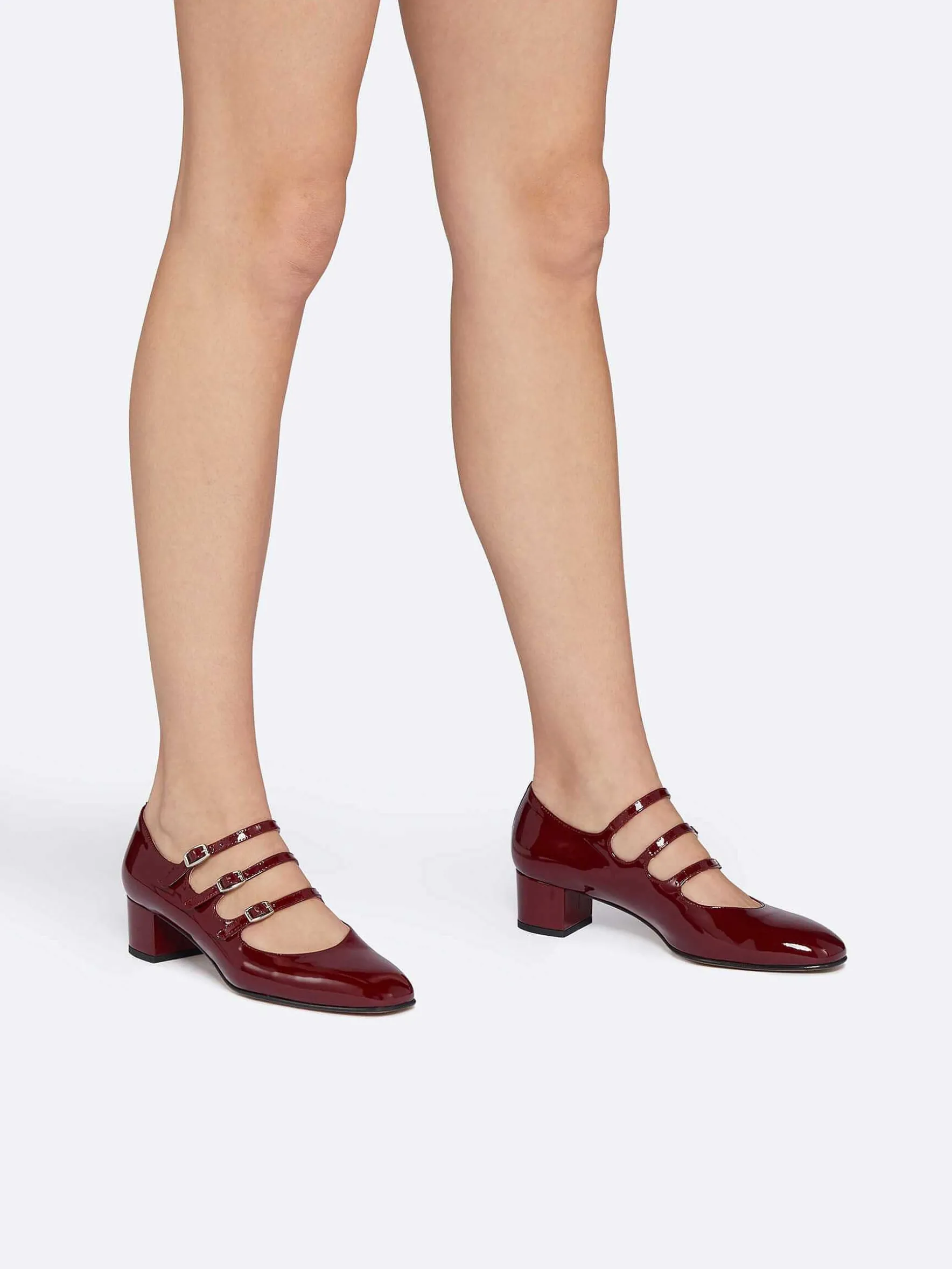 Carel Maria Janes>Bordeaux Lakleer Mary Janes Pumps