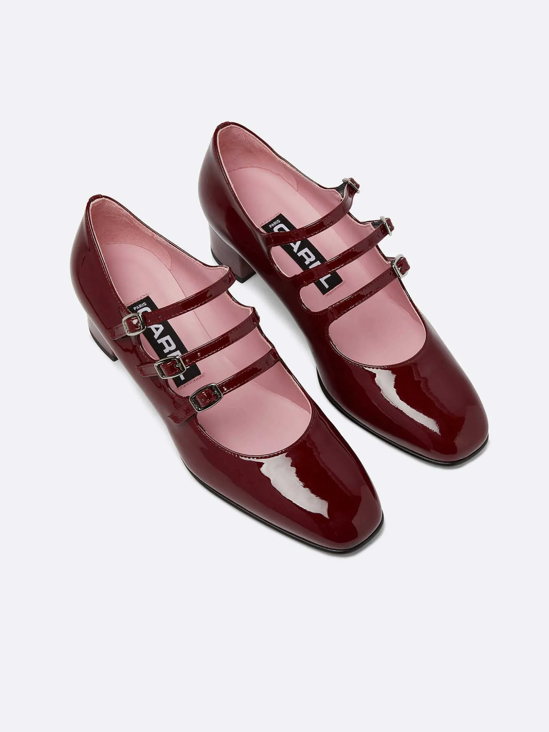 Carel Maria Janes>Bordeaux Lakleer Mary Janes Pumps