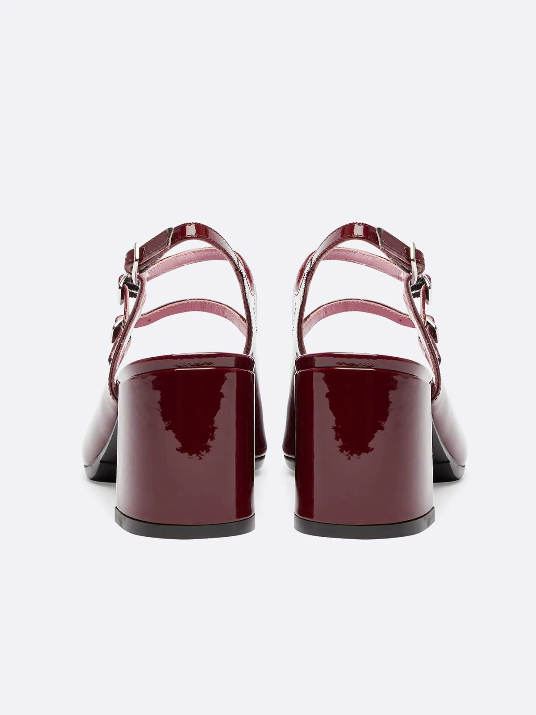 Carel Maria Janes>Bordeaux Lakleren Slingback Mary Janes