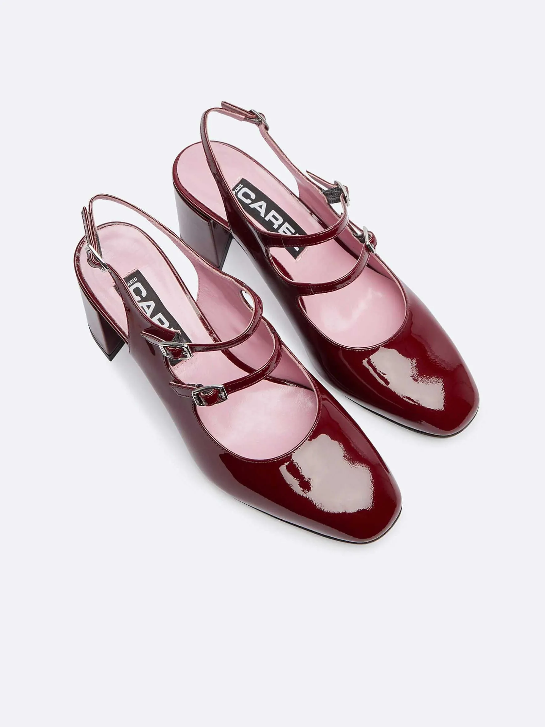 Carel Maria Janes>Bordeaux Lakleren Slingback Mary Janes