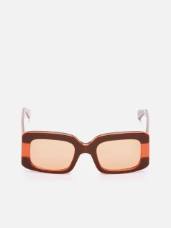 Carel Accessoires>Bordeauxrode Acetaat Zonnebril