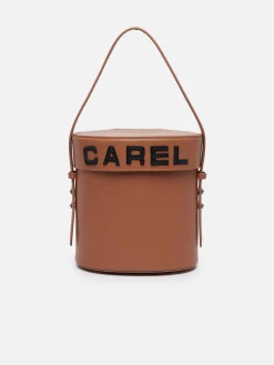 Carel Tassen>Bruin Lederen Emmer Tas