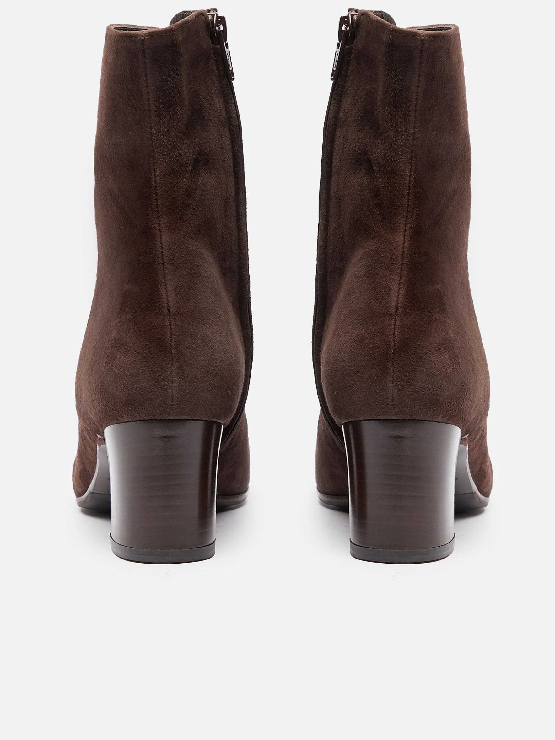 Carel Laarzen En Enkellaarzen>Bruine Suede Enkellaarzen Met Veters