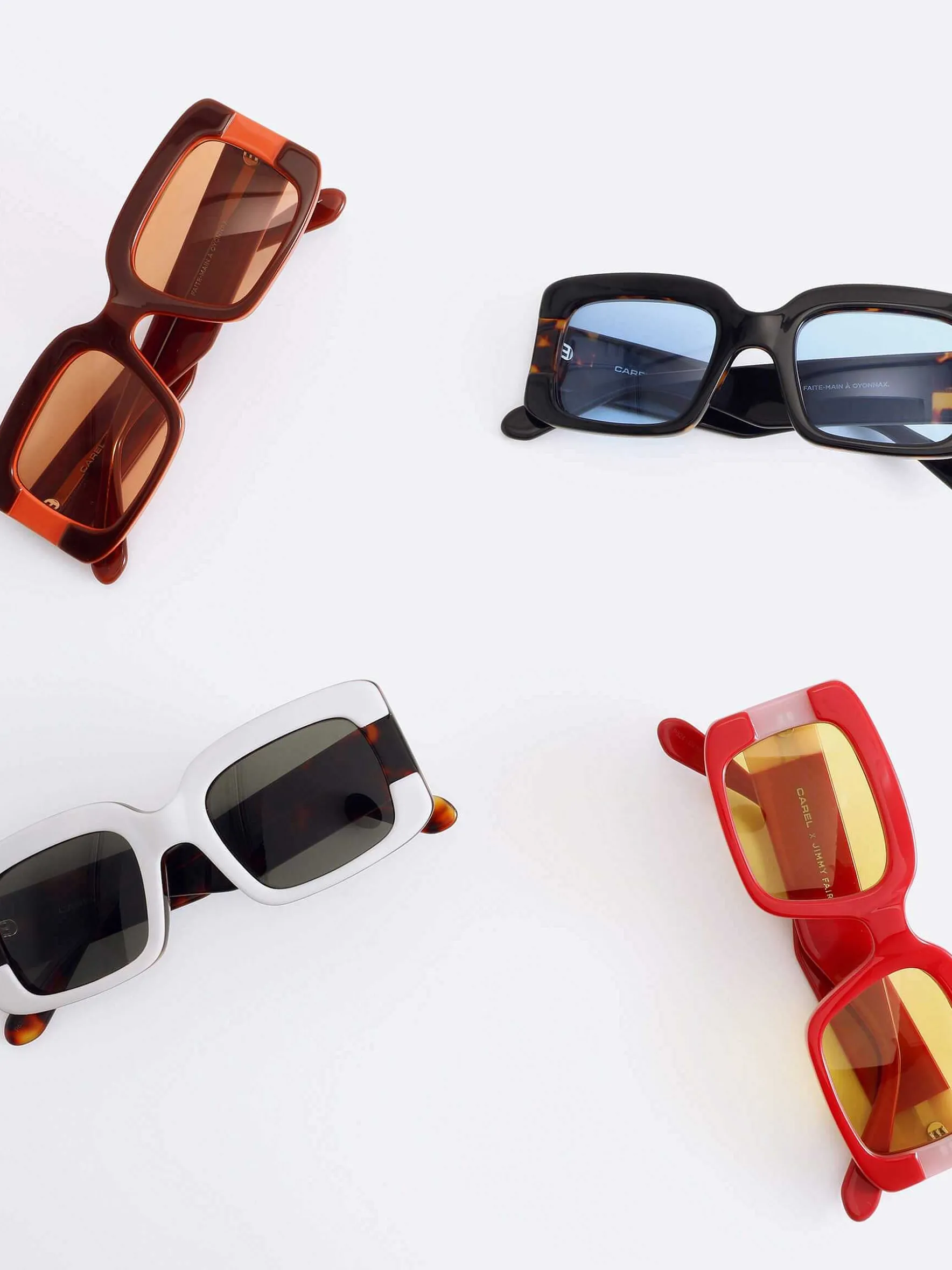 Carel Accessoires>Ivoorkleurige Acetaat Zonnebril