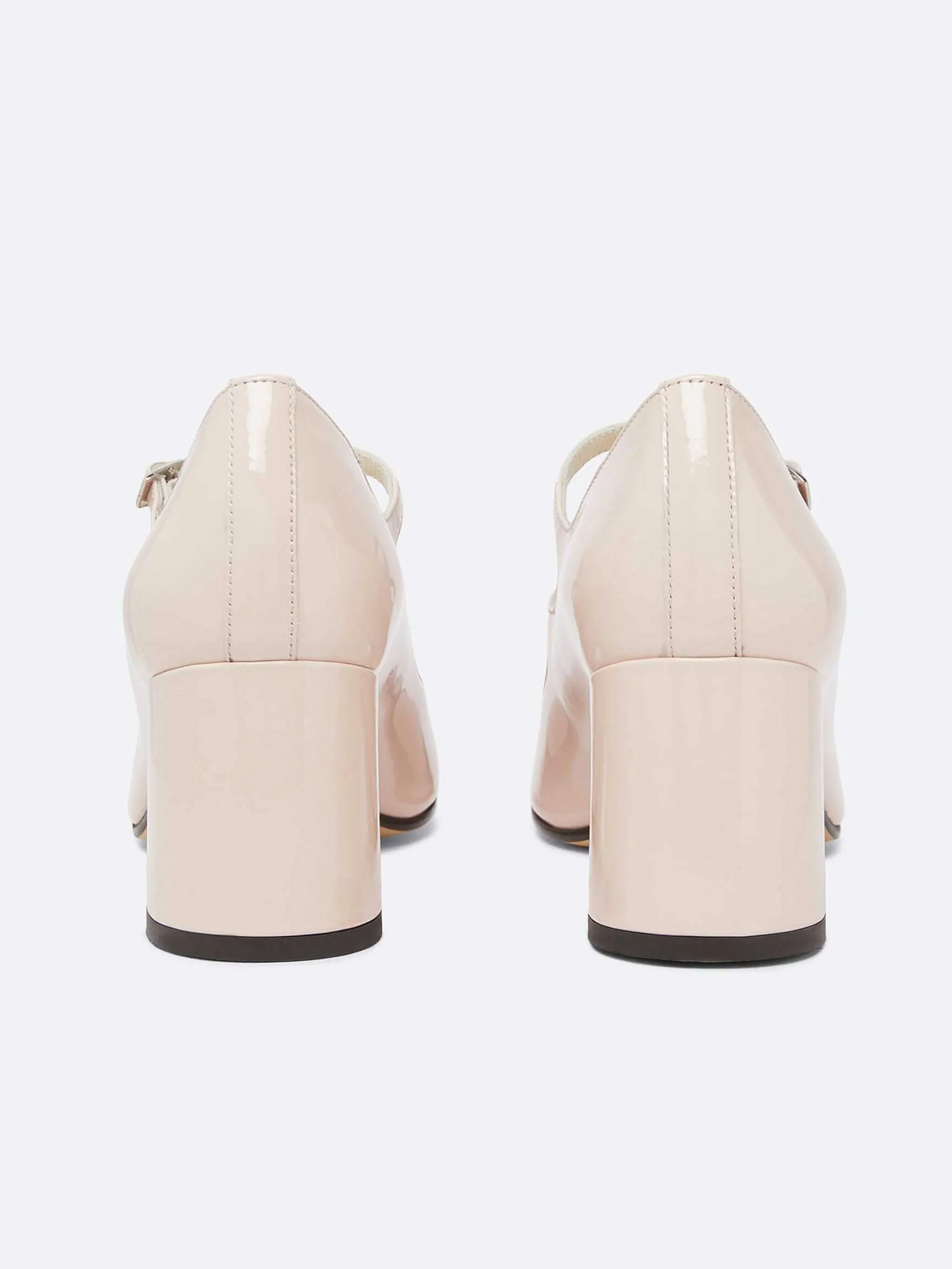 Carel Maria Janes>Lichtroze Lakleren Mary Janes Pumps