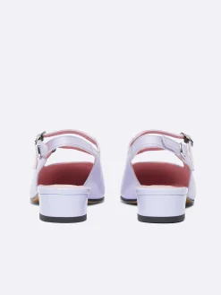Carel Slingbacks>Lila Leer En Lila Lakleer Slingback Mary Janes