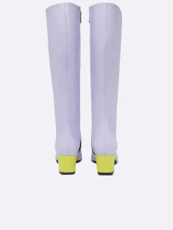 Carel Laarzen En Enkellaarzen>Lila, Mint En Limoengroene Leren Laarzen