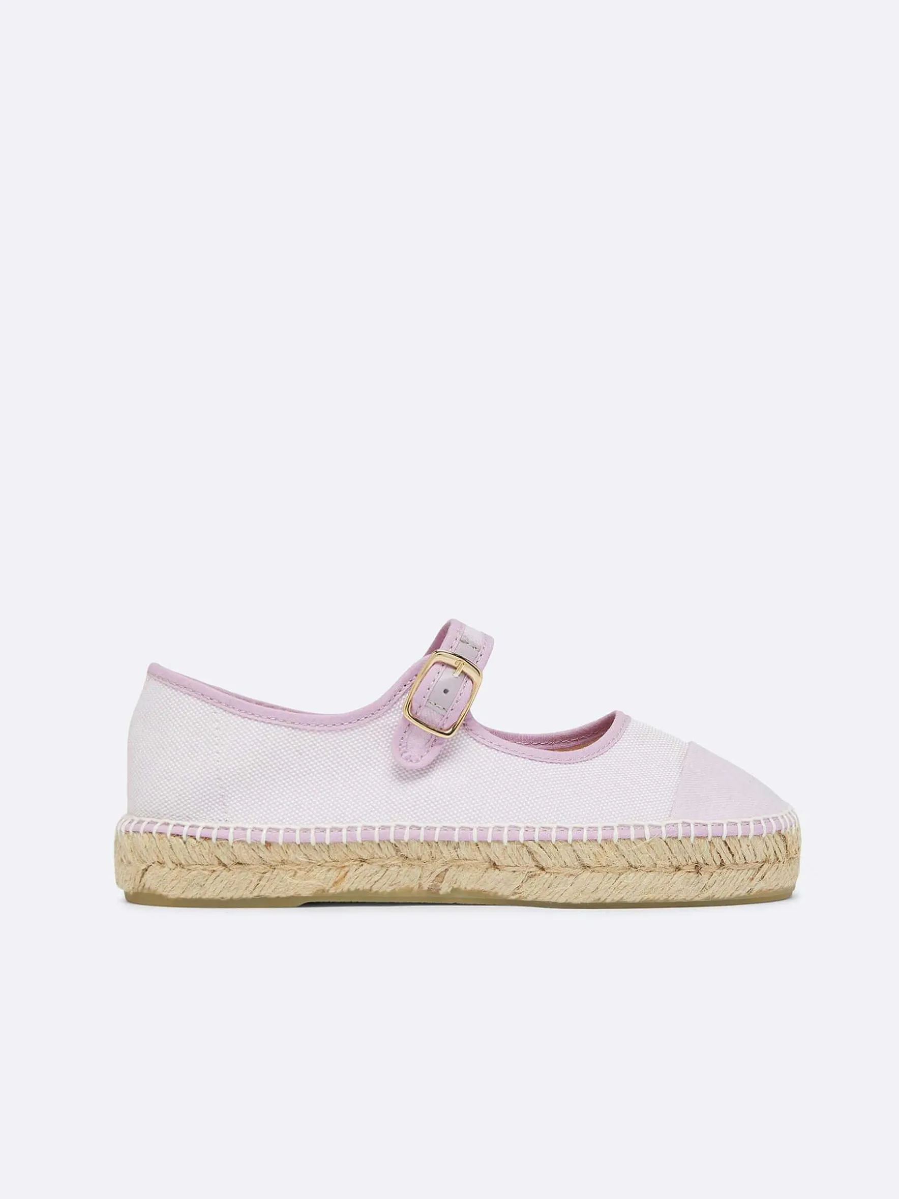 Carel Espadrilles>Lila Stof Mary Janes Espadrilles