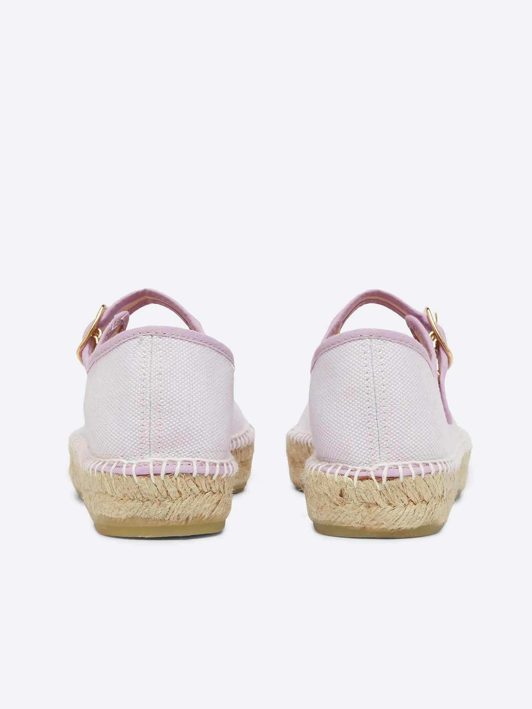 Carel Espadrilles>Lila Stof Mary Janes Espadrilles