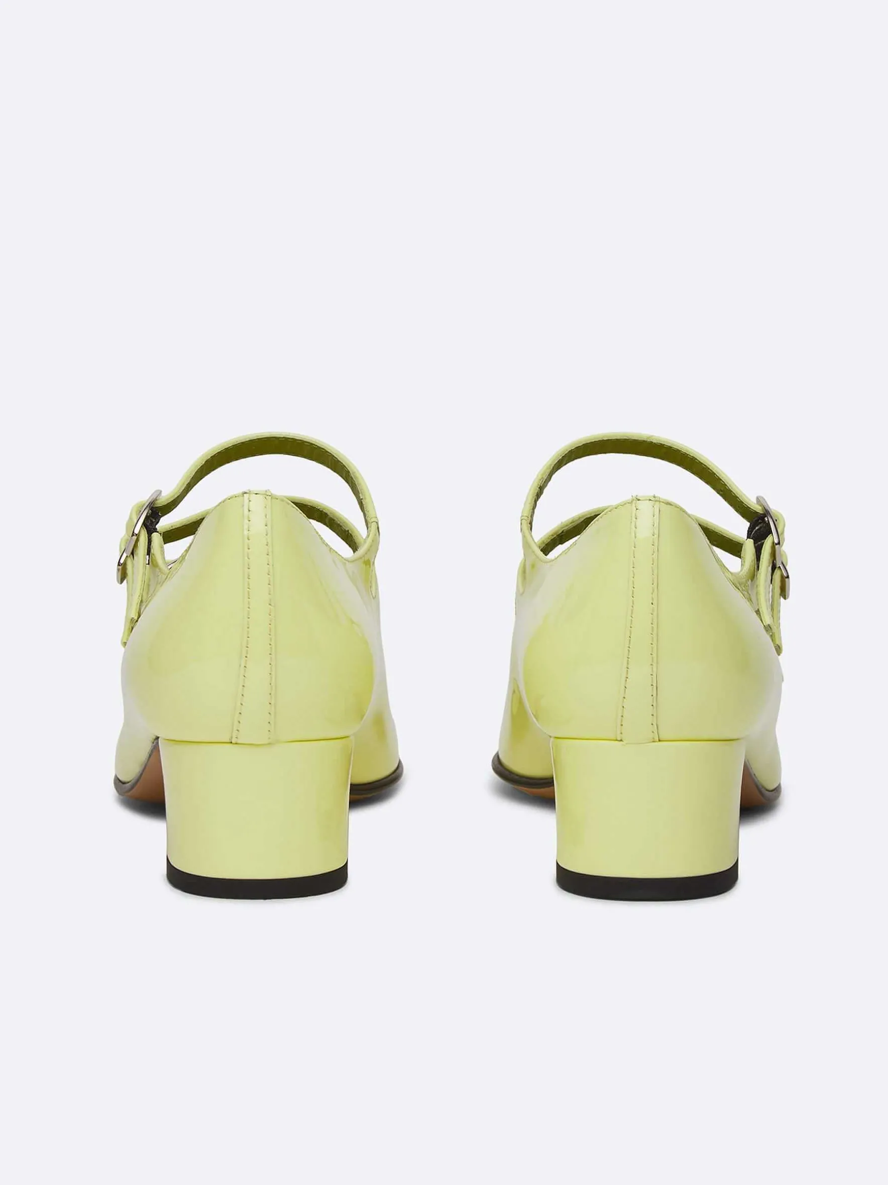 Carel Maria Janes>Limoen Lakleren Mary Janes Pumps