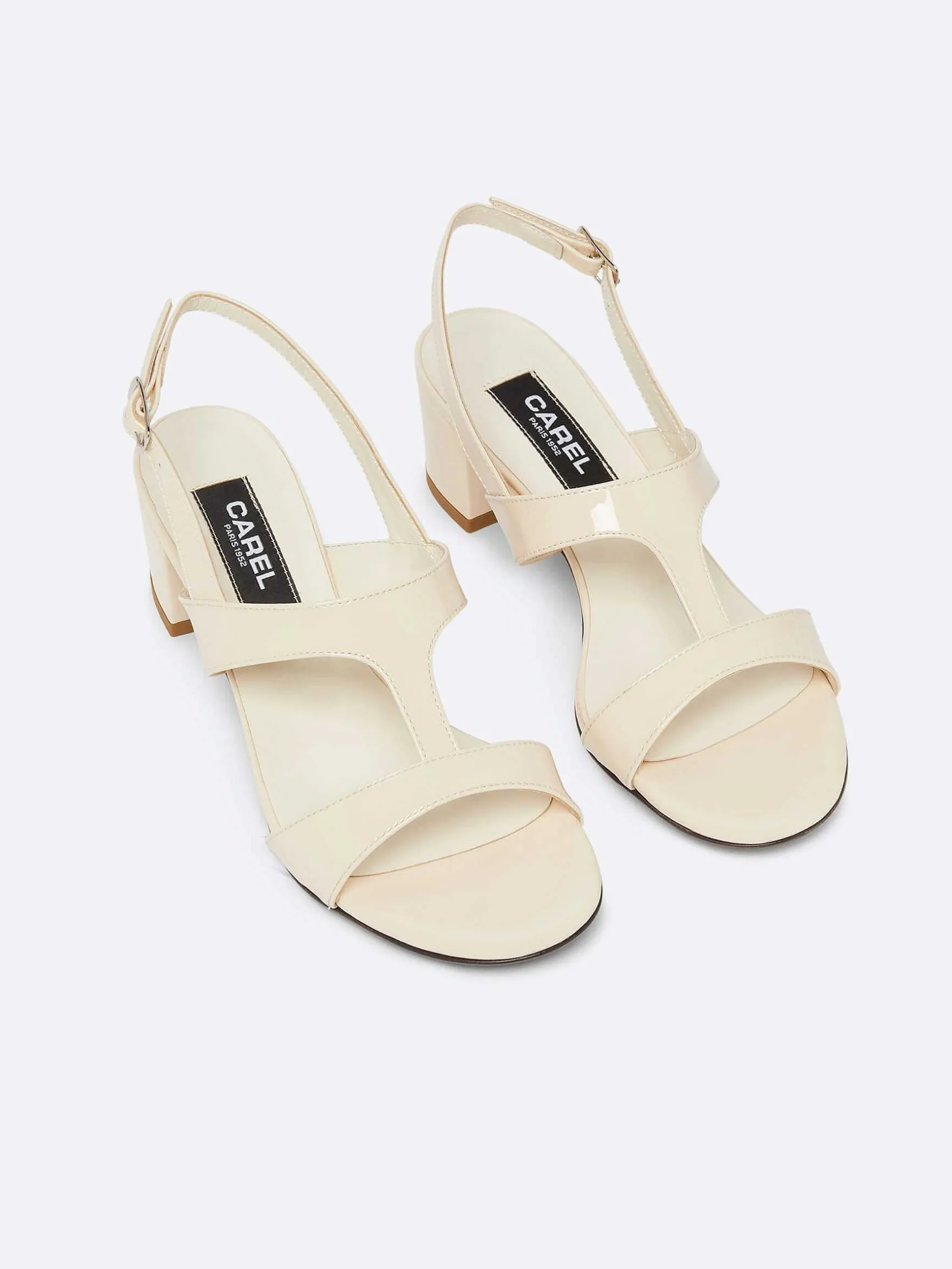 Carel Sandalen En Muilezels>Naakt Lakleren Sandalen