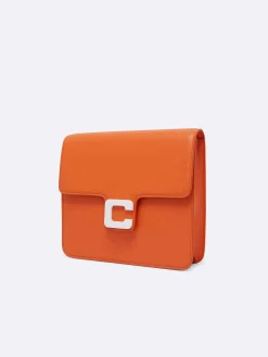 Carel Tassen>Oranje Leren Tas