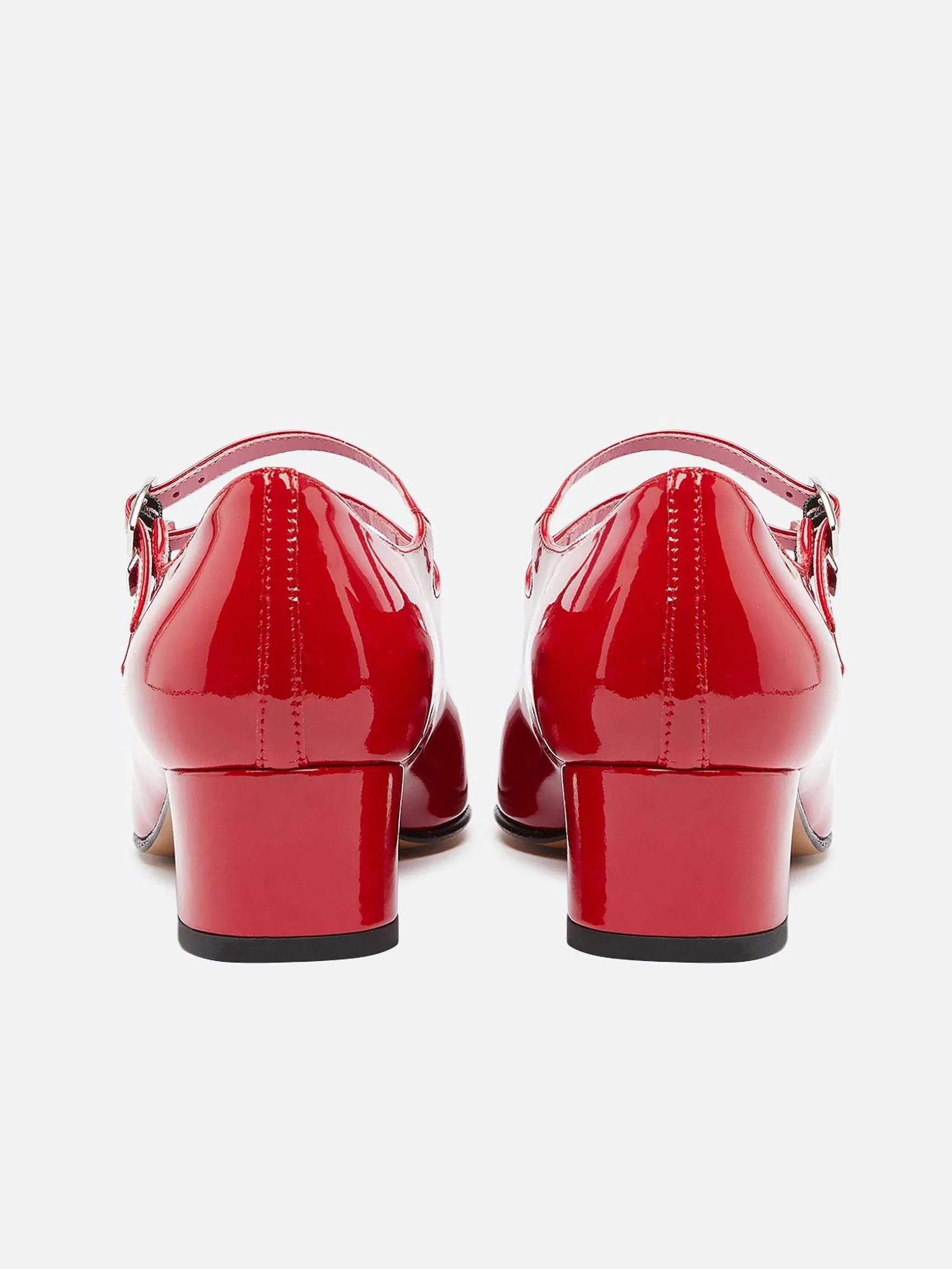 Carel Maria Janes>Rood Lakleer Mary Janes Pumps