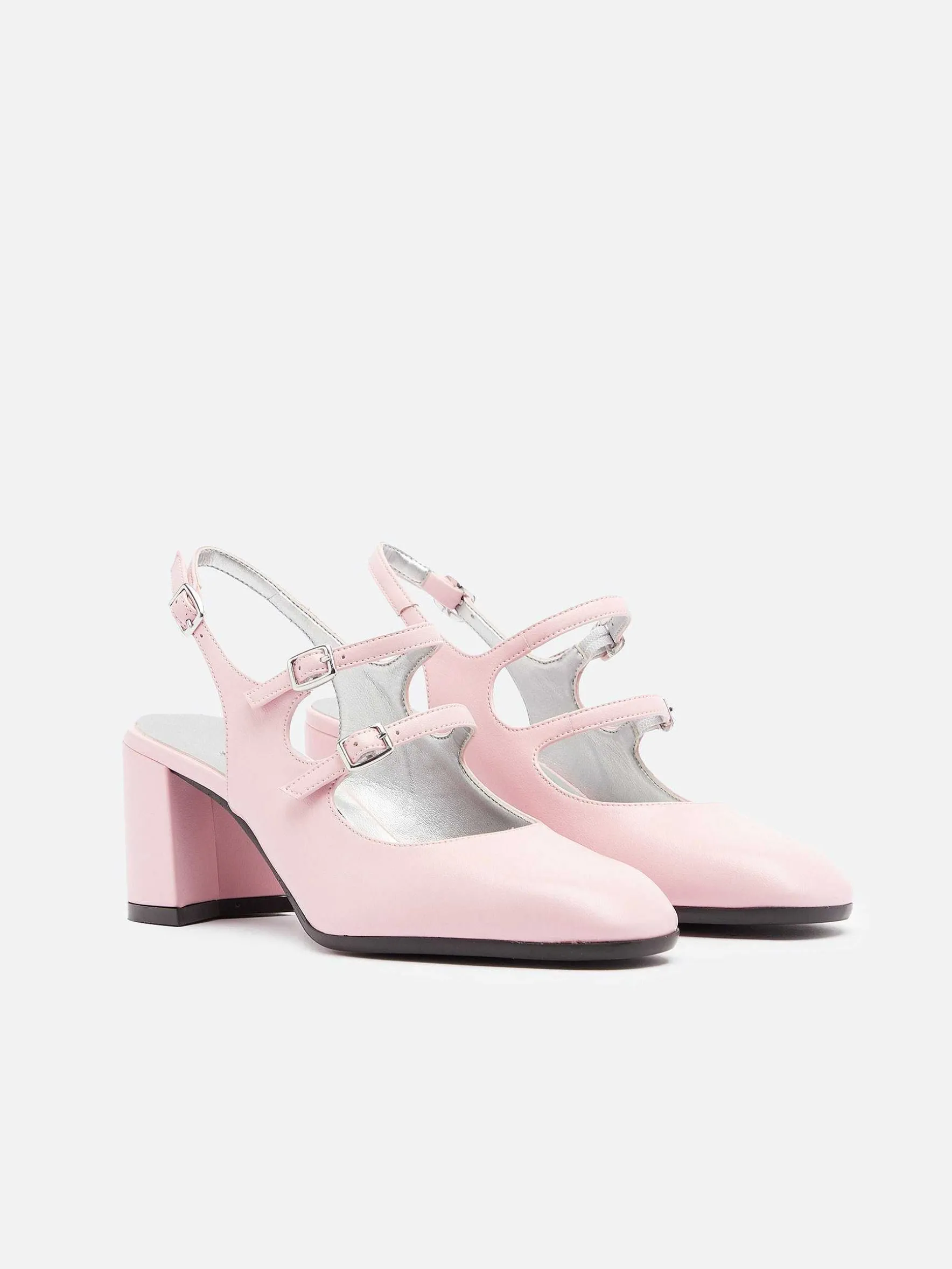 Carel Slingbacks>Roze Appleskin Slingback Mary Janes
