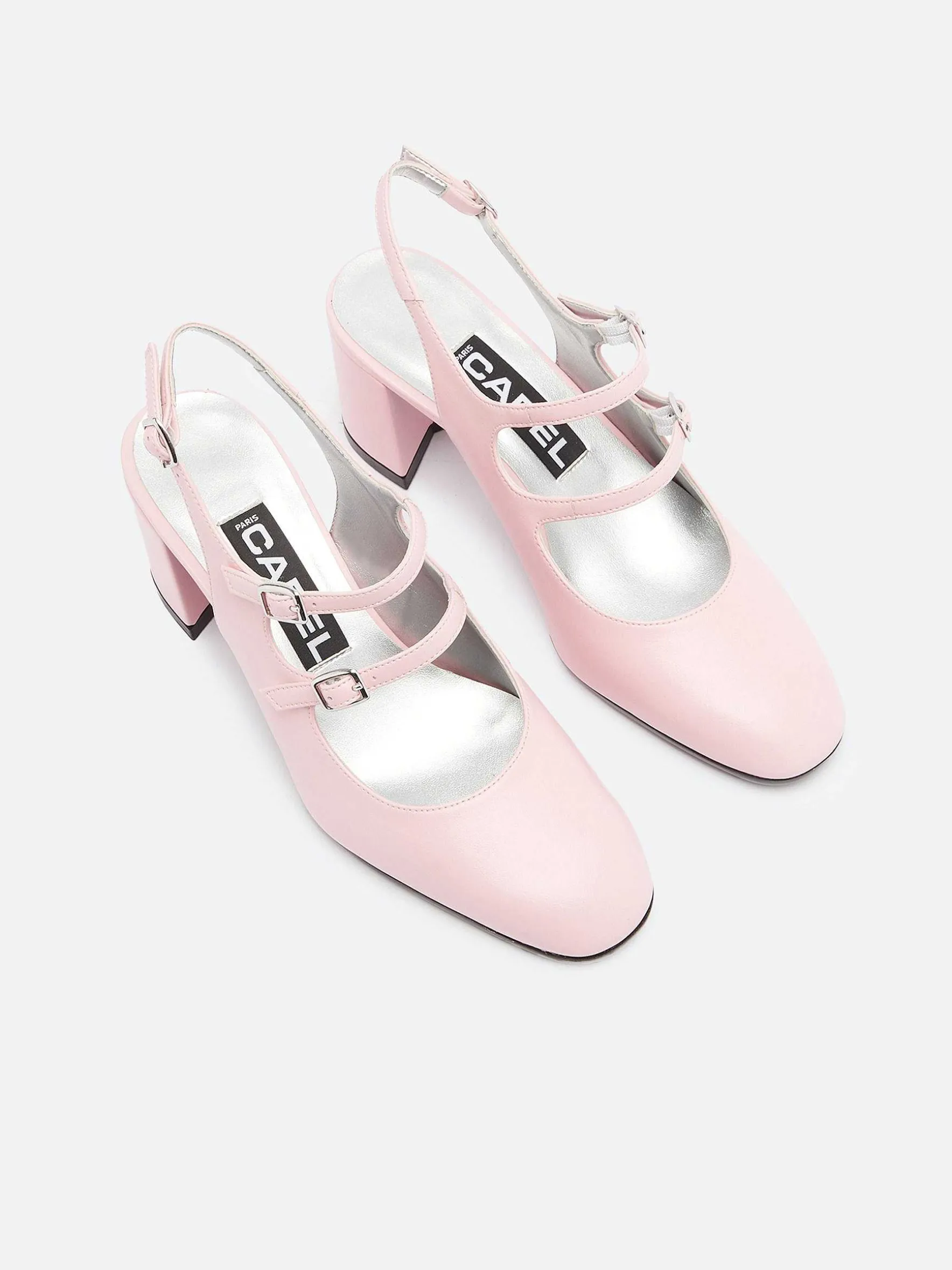Carel Slingbacks>Roze Appleskin Slingback Mary Janes