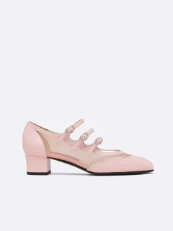Carel Maria Janes>Roze Mary Janes-Pumps Van Appelleer En Mesh