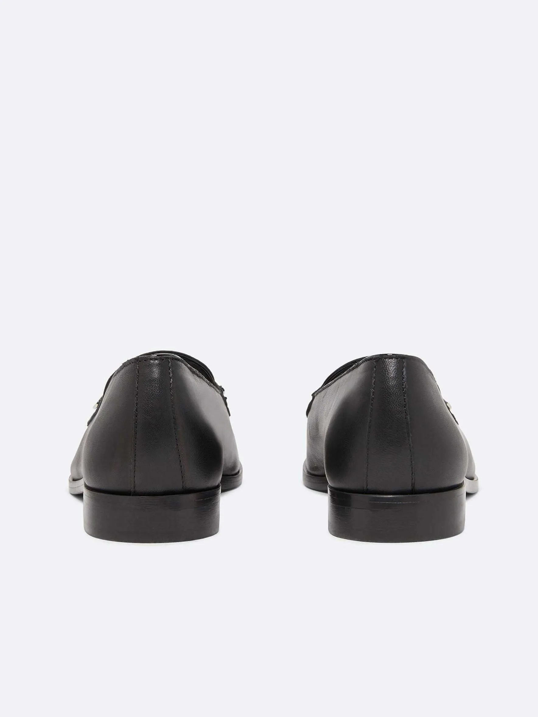 Carel Loafers>Zwart Lederen Loafers