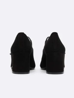 Carel Maria Janes>Zwart Suede Mary Janes Pumps