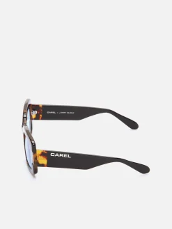 Carel Accessoires>Zwarte Acetaat Zonnebril