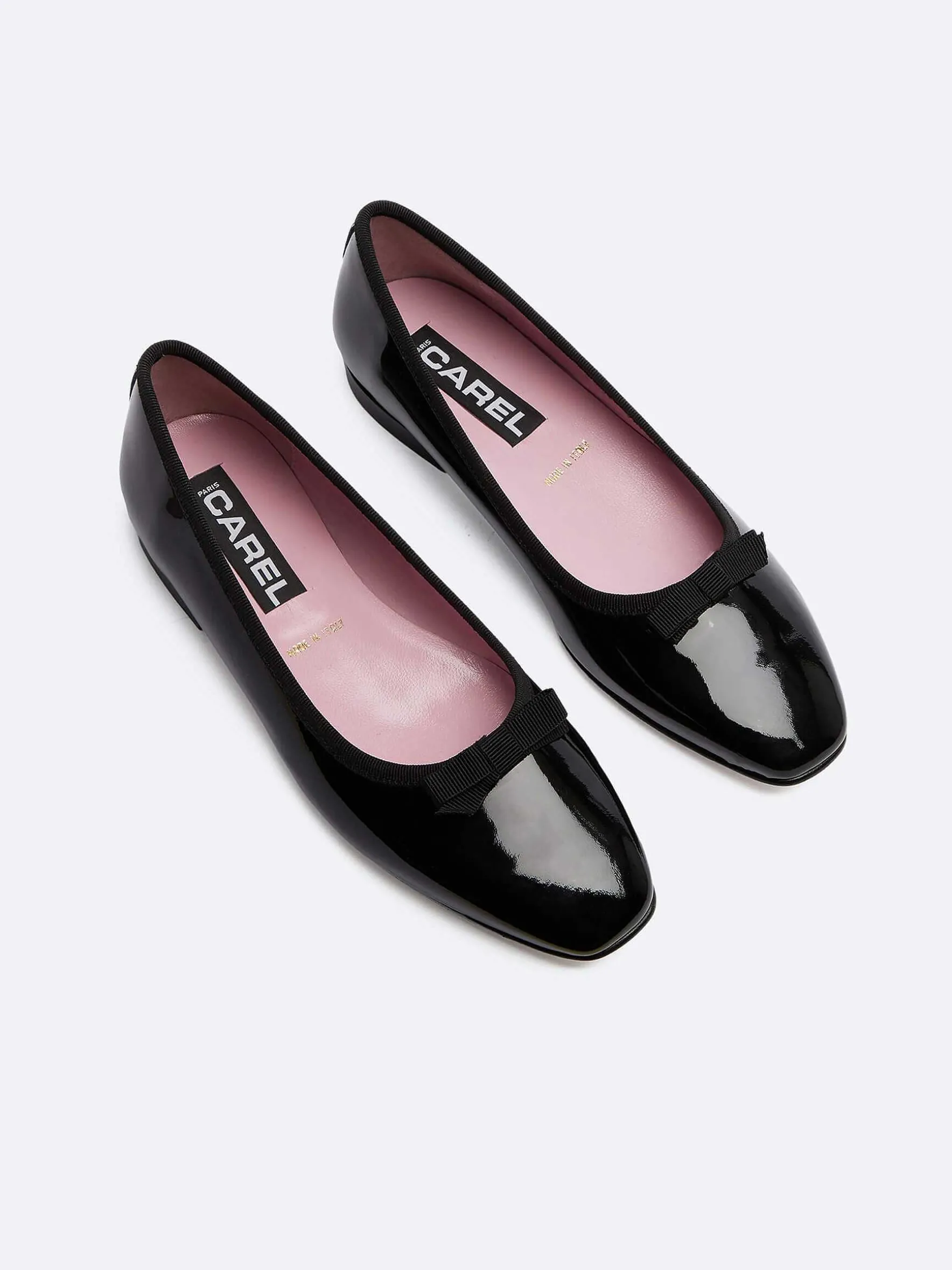 Carel Ballerina'S>Zwarte Lakleren Ballerina'S